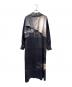 MURRAL (ミューラル) Printed Cape belt dress ブラック サイズ:2：25000円