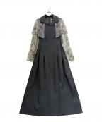 MURRALミューラル）の古着「Tears flower lace dress (Gray)/252-1204」｜グレー