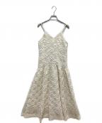 MURRALミューラル）の古着「Dahlia shrinking embroidery camisole dress」｜アイボリー