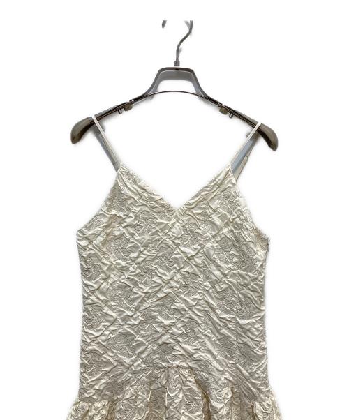 MURRAL（ミューラル）MURRAL (ミューラル) Dahlia shrinking embroidery camisole dress アイボリー サイズ:2の古着・服飾アイテム