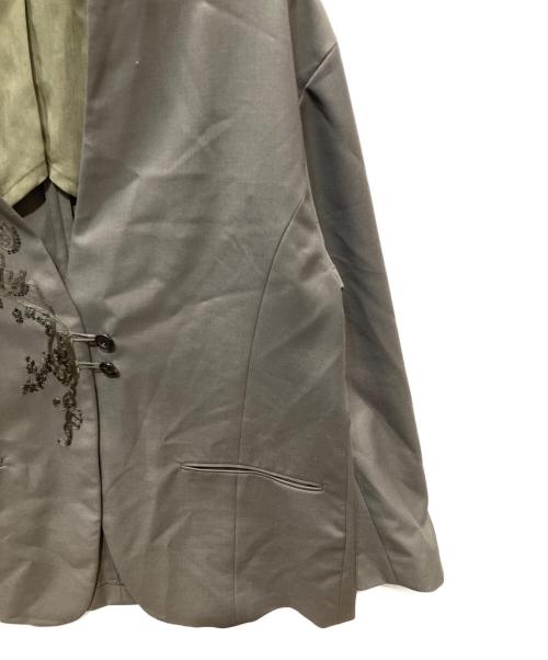 MURRAL（ミューラル）MURRAL (ミューラル) Veil embroidered jacket カーキ サイズ:2の古着・服飾アイテム