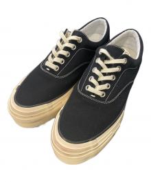 VISVIM（ビズビム）の古着「LOGAN DECK II G.PATTEN」｜ブラック×アイボリー