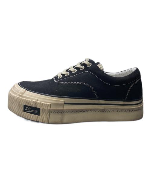 VISVIM（ビズビム）VISVIM (ビズビム) LOGAN DECK II G.PATTEN ブラック×アイボリー サイズ:9の古着・服飾アイテム