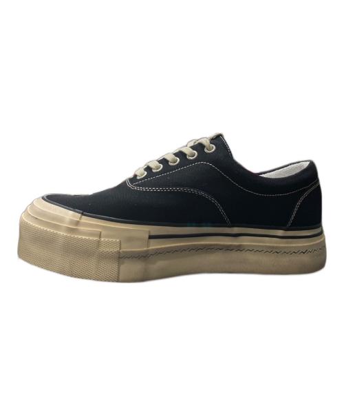 VISVIM（ビズビム）VISVIM (ビズビム) LOGAN DECK II G.PATTEN ブラック×アイボリー サイズ:9の古着・服飾アイテム