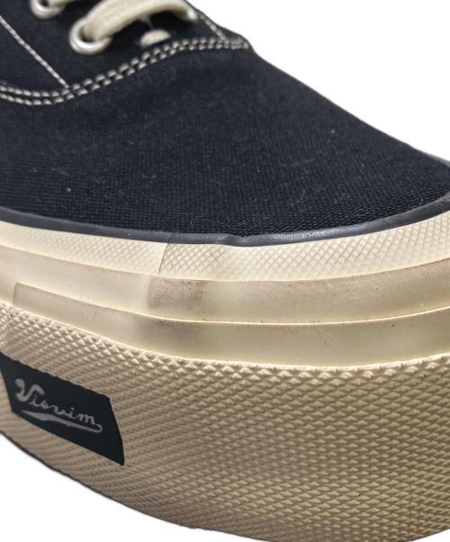 VISVIM（ビズビム）VISVIM (ビズビム) LOGAN DECK II G.PATTEN ブラック×アイボリー サイズ:9の古着・服飾アイテム