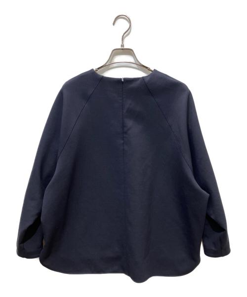 theory luxe（セオリーリュクス）theory luxe (セオリーリュクス) FROST STRETCH ブラウス ネイビー サイズ:36の古着・服飾アイテム