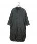 evam eva（エヴァムエヴァ）の古着「cupro silk shirts one piece」｜ダークグレー