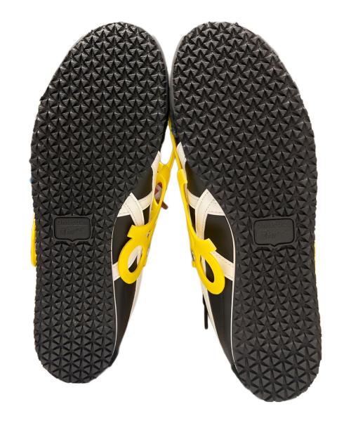 Onitsuka Tiger（オニツカタイガー）Onitsuka Tiger (オニツカタイガー) COMME des GARCONS (コムデギャルソン) MEXICO 66 3Dモデリングパーツ ブラック×イエロー サイズ:26.5の古着・服飾アイテム