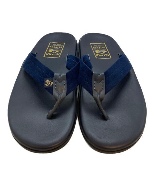 ISLAND SLIPPER（アイランドスリッパ）ISLAND SLIPPER (アイランドスリッパ) BROOKS BROTHERS (ブルックスブラザーズ) トングサンダル ネイビー サイズ:SIZE 9の古着・服飾アイテム