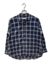 Spick and Span（スピック＆スパン）の古着「コットンボイルチェックシャツ」｜ネイビー