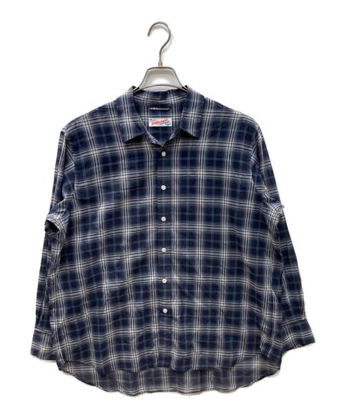 Spick and Span（スピック＆スパン）Spick and Span (スピック＆スパン) コットンボイルチェックシャツ ネイビー サイズ:FREEの古着・服飾アイテム