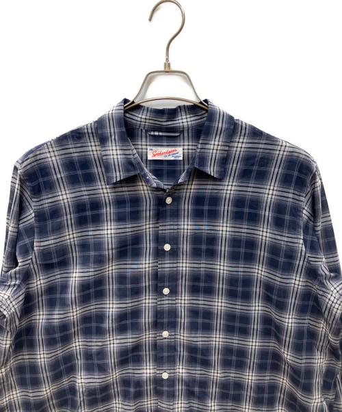 Spick and Span（スピック＆スパン）Spick and Span (スピック＆スパン) コットンボイルチェックシャツ ネイビー サイズ:FREEの古着・服飾アイテム