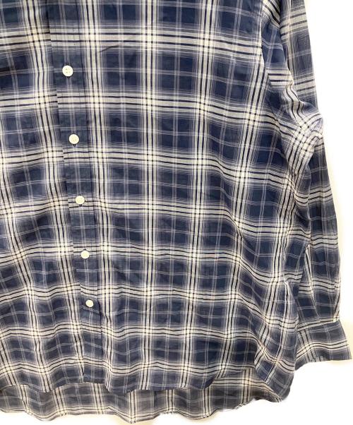 Spick and Span（スピック＆スパン）Spick and Span (スピック＆スパン) コットンボイルチェックシャツ ネイビー サイズ:FREEの古着・服飾アイテム