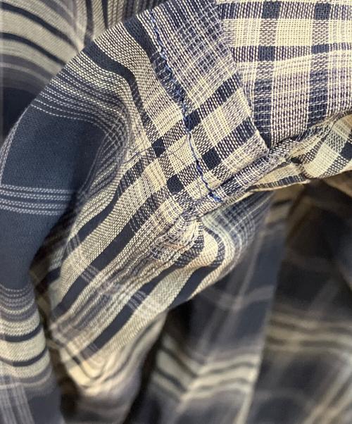 Spick and Span（スピック＆スパン）Spick and Span (スピック＆スパン) コットンボイルチェックシャツ ネイビー サイズ:FREEの古着・服飾アイテム