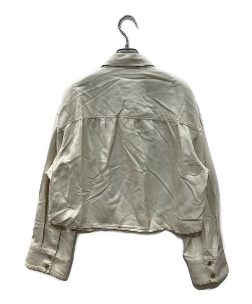 PUBLIC TOKYO（パブリックトウキョウ）PUBLIC TOKYO (パブリックトウキョウ) フルイドクロップドシャツ ベージュ サイズ:FREEの古着・服飾アイテム