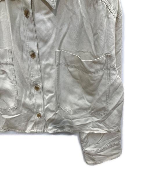 PUBLIC TOKYO（パブリックトウキョウ）PUBLIC TOKYO (パブリックトウキョウ) フルイドクロップドシャツ ベージュ サイズ:FREEの古着・服飾アイテム