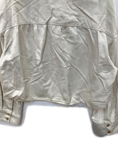 PUBLIC TOKYO（パブリックトウキョウ）PUBLIC TOKYO (パブリックトウキョウ) フルイドクロップドシャツ ベージュ サイズ:FREEの古着・服飾アイテム