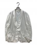 SEEALLシーオール）の古着「OVERSIZED SHAWL COLLAR ジャケット」｜ホワイト