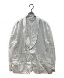 SEEALL（シーオール）の古着「OVERSIZED SHAWL COLLAR ジャケット」｜ホワイト