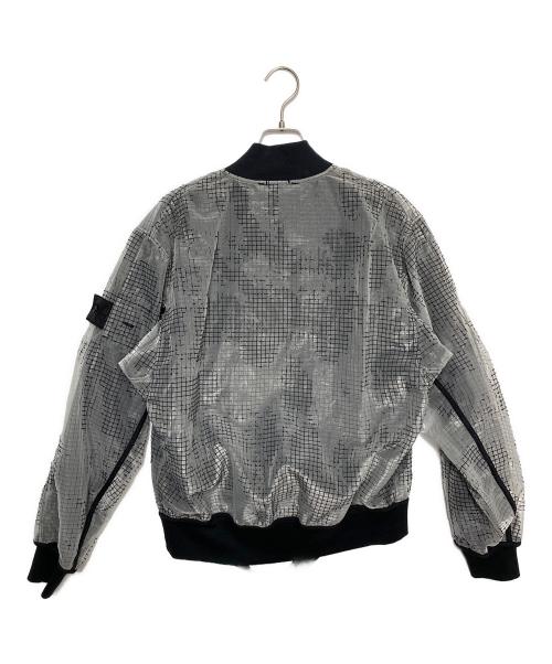 STONE ISLAND（ストーンアイランド）STONE ISLAND (ストーンアイランド) ヒドゥンバッジボンバージャケット グレー サイズ:Mの古着・服飾アイテム