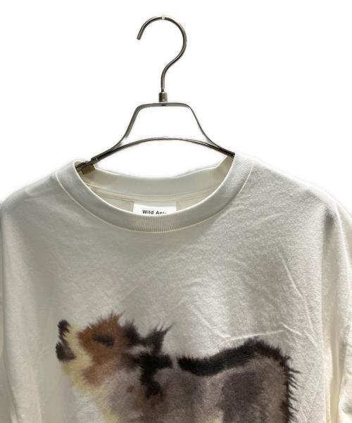 Wild Animals（ワイルド アニマルズ）Wild Animals (ワイルド アニマルズ) Wolf Goats T-Shirt アイボリー サイズ:Sの古着・服飾アイテム