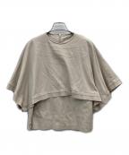 LOHENローヘン）の古着「クエアケープカットソー」｜ベージュ