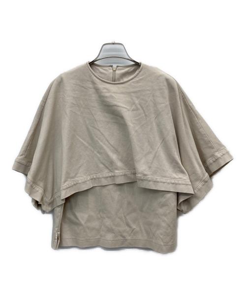 LOHEN（ローヘン）LOHEN (ローヘン) クエアケープカットソー ベージュ サイズ:FREEの古着・服飾アイテム