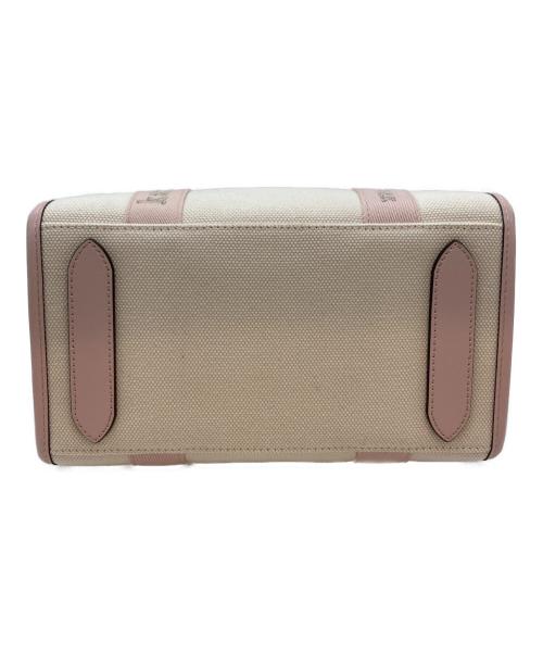 Kate Spade（ケイトスペード）Kate Spade (ケイトスペード) キップ キャンバス スモール トート アイボリー×ピンクの古着・服飾アイテム