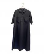JIL SANDER NAVYジルサンダー ネイビー）の古着「半袖シャツワンピース」｜ネイビー