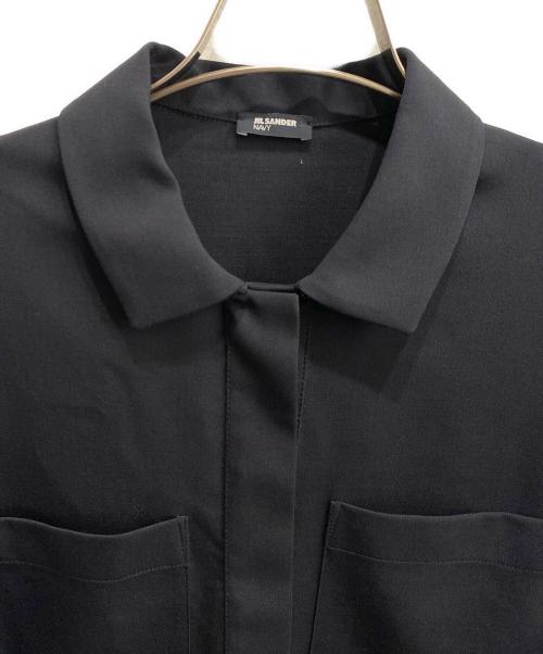 JIL SANDER NAVY（ジルサンダー ネイビー）JIL SANDER NAVY (ジルサンダー ネイビー) 半袖シャツワンピース ネイビー サイズ:32の古着・服飾アイテム