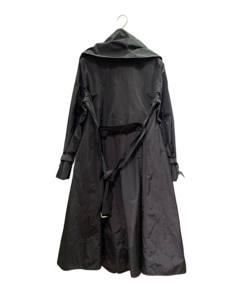 MaxMara（マックスマーラ）MaxMara (マックスマーラ) ベルテッド スプリング ロングコート/112104016 ブラック サイズ:36 未使用品の古着・服飾アイテム