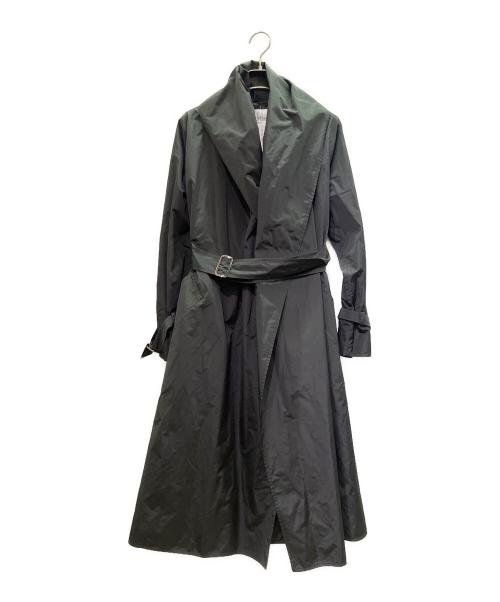 MaxMara（マックスマーラ）MaxMara (マックスマーラ) ベルテッド スプリング ロングコート/112104016 ブラック サイズ:36 未使用品の古着・服飾アイテム