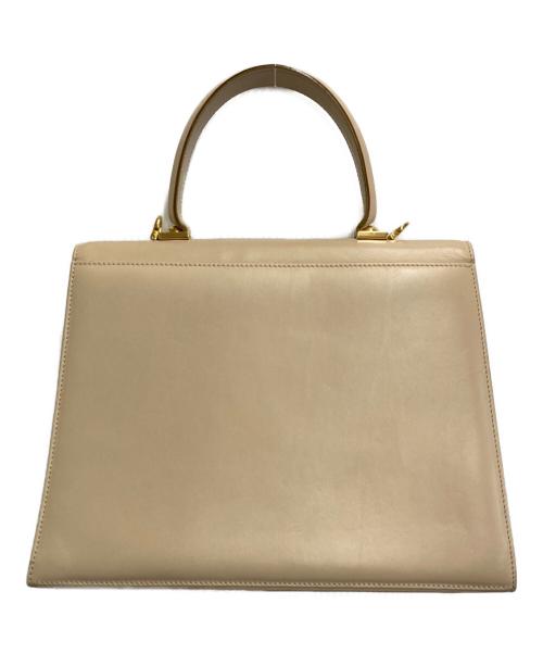 Salvatore Ferragamo（サルヴァトーレ フェラガモ）Salvatore Ferragamo (サルヴァトーレ フェラガモ) 2WAYハンドバッグ ベージュの古着・服飾アイテム