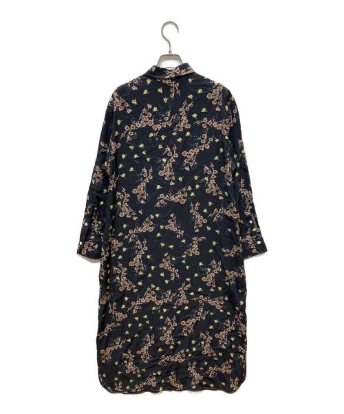 UNITED ARROWS TOKYO（ユナイテッドアローズトウキョウ）UNITED ARROWS TOKYO (ユナイテッドアローズトウキョウ) プリント シャツ ワンピース ブラック サイズ:36 未使用品の古着・服飾アイテム