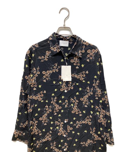 UNITED ARROWS TOKYO（ユナイテッドアローズトウキョウ）UNITED ARROWS TOKYO (ユナイテッドアローズトウキョウ) プリント シャツ ワンピース ブラック サイズ:36 未使用品の古着・服飾アイテム