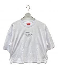 DIESEL（ディーゼル）の古着「オーバルDロゴ クルーネックTシャツ」｜ホワイト
