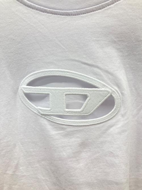 DIESEL（ディーゼル）DIESEL (ディーゼル) オーバルDロゴ クルーネックTシャツ ホワイト サイズ:XLの古着・服飾アイテム