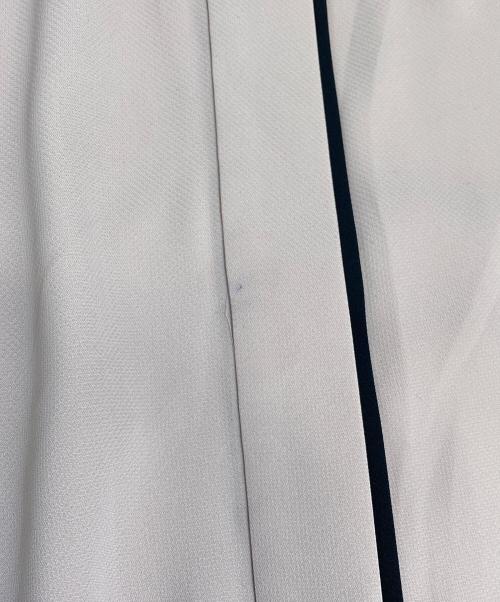 icB（アイシービー）icB (アイシービー) BackSatinAmunzen 5分袖バンドカラーブラウス ピンク サイズ:Sの古着・服飾アイテム