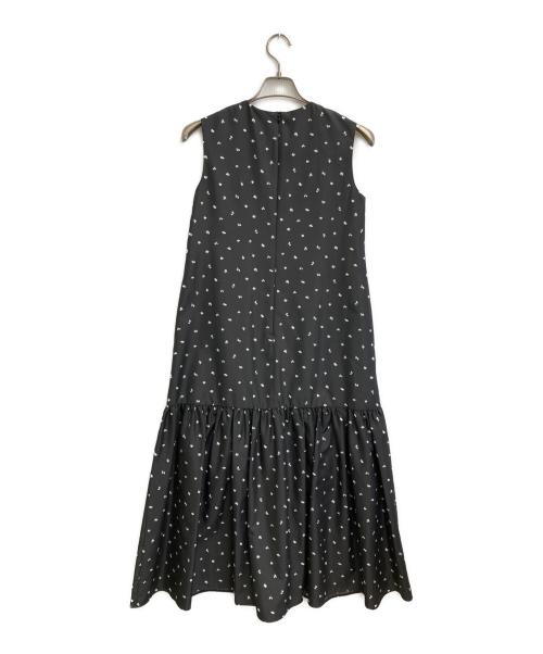Loulou Willoughby（ルルウィルビー）Loulou Willoughby (ルルウィルビー) キカドットノースリワンピース ブラック サイズ:SIZE 1の古着・服飾アイテム