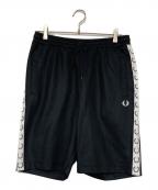 FRED PERRYフレッドペリー）の古着「Taped Tricot Shorts」｜ブラック