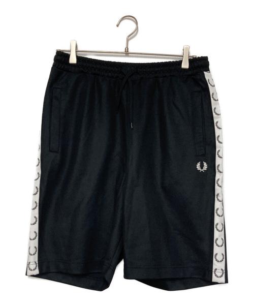 FRED PERRY（フレッドペリー）FRED PERRY (フレッドペリー) Taped Tricot Shorts ブラック サイズ:S 未使用品の古着・服飾アイテム