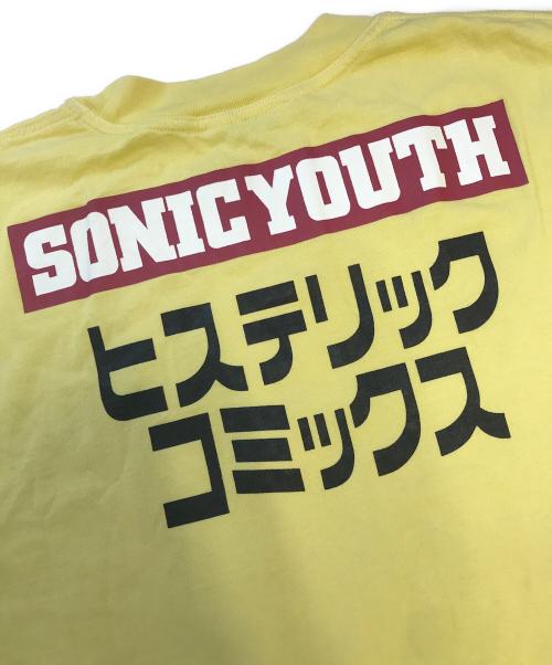 Hysteric Glamour（ヒステリックグラマー）Hysteric Glamour (ヒステリックグラマー) SONIC YOUTH (ソニックユース) 無敵戦隊ソニックユース Tシャツ イエロー サイズ:FREEの古着・服飾アイテム