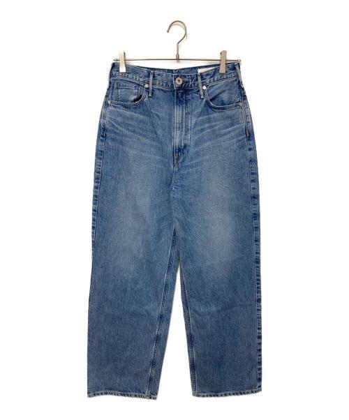 upper hights（アッパーハイツ）upper hights (アッパーハイツ) THE GARNET ハイライズワイドテーパード デニム ブルー サイズ:25の古着・服飾アイテム