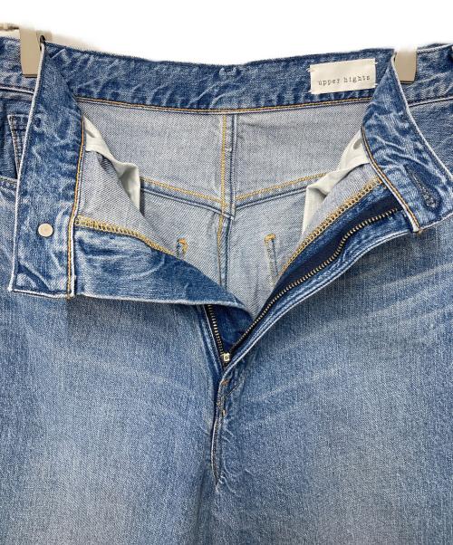 upper hights（アッパーハイツ）upper hights (アッパーハイツ) THE GARNET ハイライズワイドテーパード デニム ブルー サイズ:25の古着・服飾アイテム