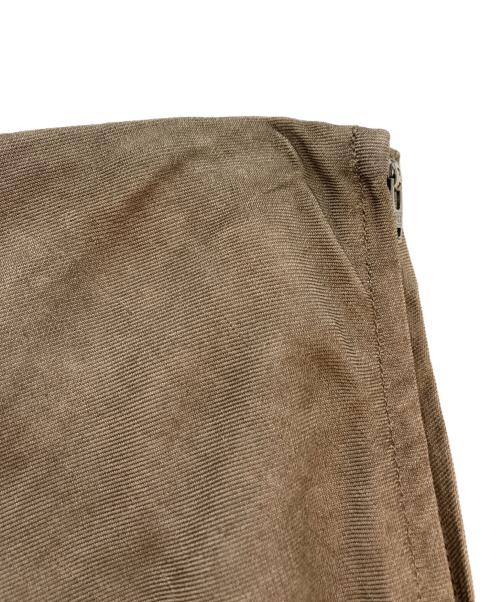 Whim Gazette（ウィムガゼット）Whim Gazette (ウィムガゼット) ツイル顔料染めマキシスカート ブラウン サイズ:SIZE 36の古着・服飾アイテム