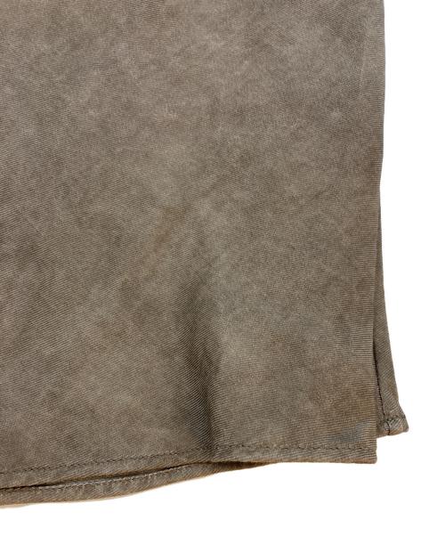 Whim Gazette（ウィムガゼット）Whim Gazette (ウィムガゼット) ツイル顔料染めマキシスカート ブラウン サイズ:SIZE 36の古着・服飾アイテム