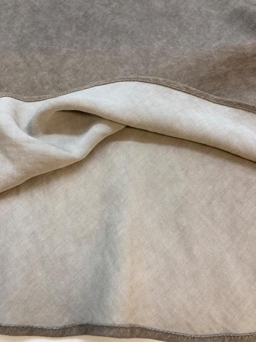 Whim Gazette（ウィムガゼット）Whim Gazette (ウィムガゼット) ツイル顔料染めマキシスカート ブラウン サイズ:SIZE 36の古着・服飾アイテム