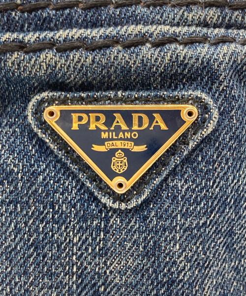 PRADA（プラダ）PRADA (プラダ) デニムポーチ インディゴの古着・服飾アイテム