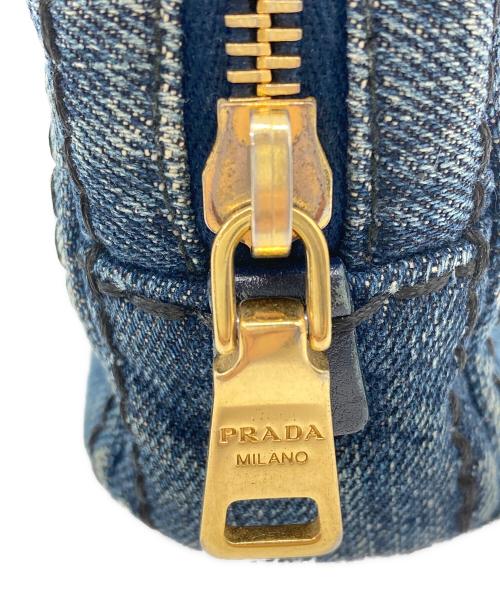 PRADA（プラダ）PRADA (プラダ) デニムポーチ インディゴの古着・服飾アイテム