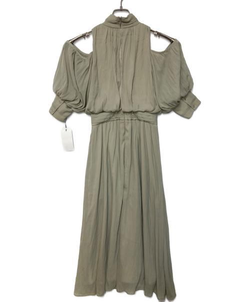 Snidel（スナイデル）Snidel (スナイデル) コールドショルダーワンピ オリーブ 未使用品の古着・服飾アイテム
